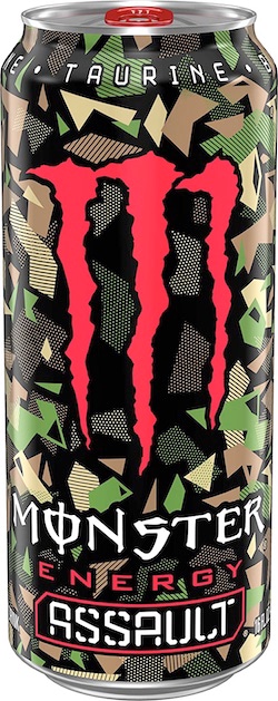 monster caffeine content label