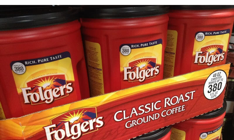 folgers coffee caffeine content